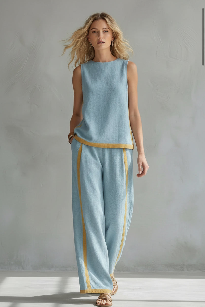 ALDREN CONJUNTO ALGODÓN LINO ELEGANTE