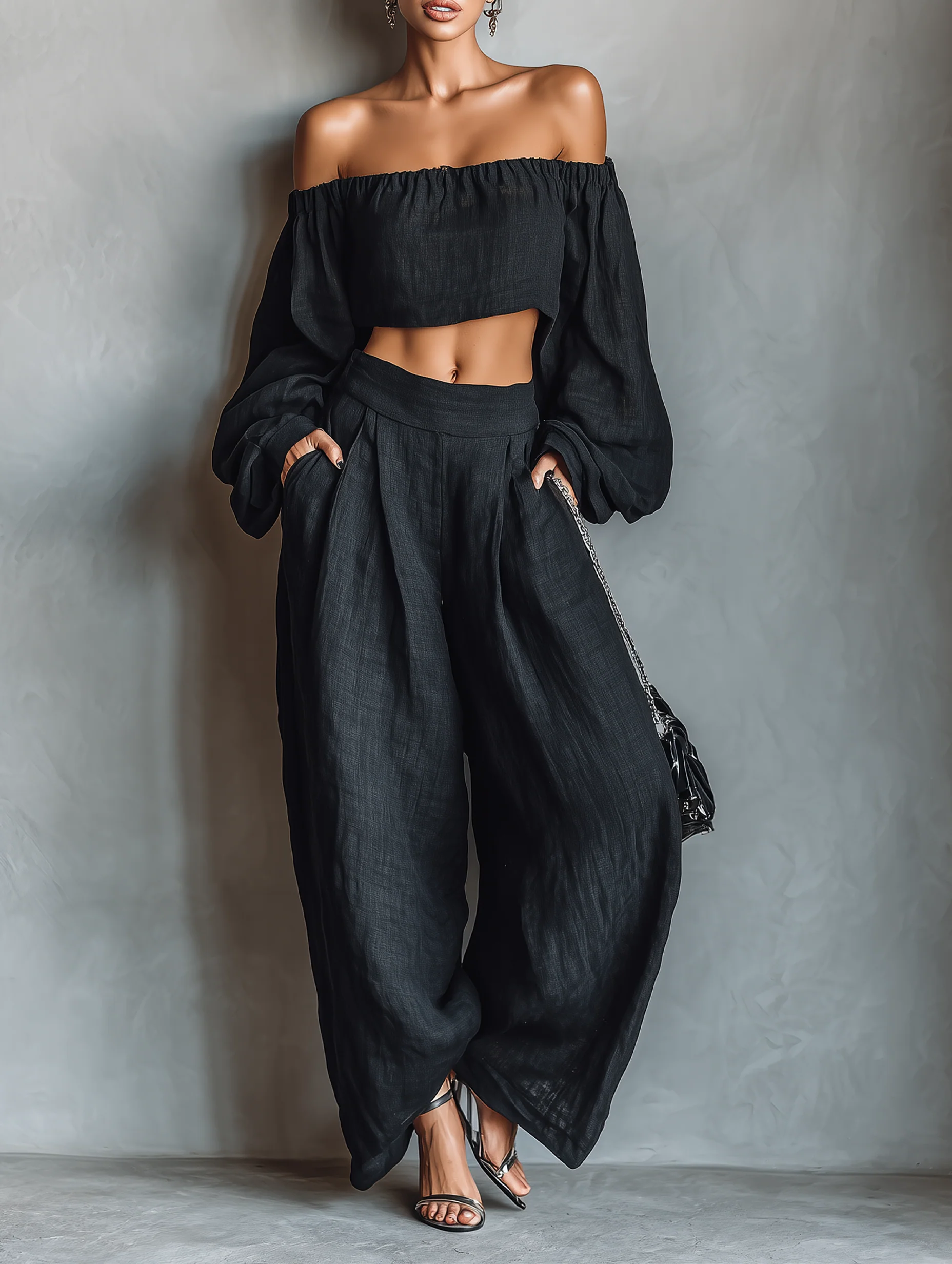 LÉONORE CONJUNTO LINO CONTEMPORÁNEO