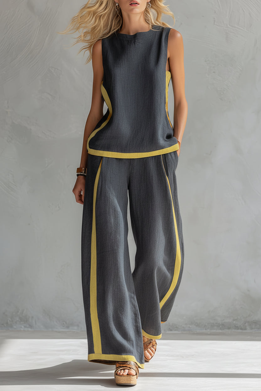 ALDREN CONJUNTO ALGODÓN LINO ELEGANTE