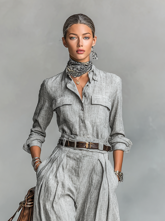 VALENZA CONJUNTO LINO NATURAL