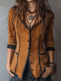 CHAQUETA CON CAPUCHA Y MANGA LARGA ESTILO BOHO VINTAGE YAARA