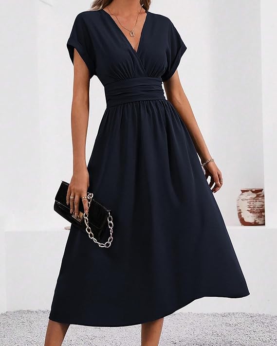 VESTIDO LAURA ELEGANCIA ESCOTE EN V