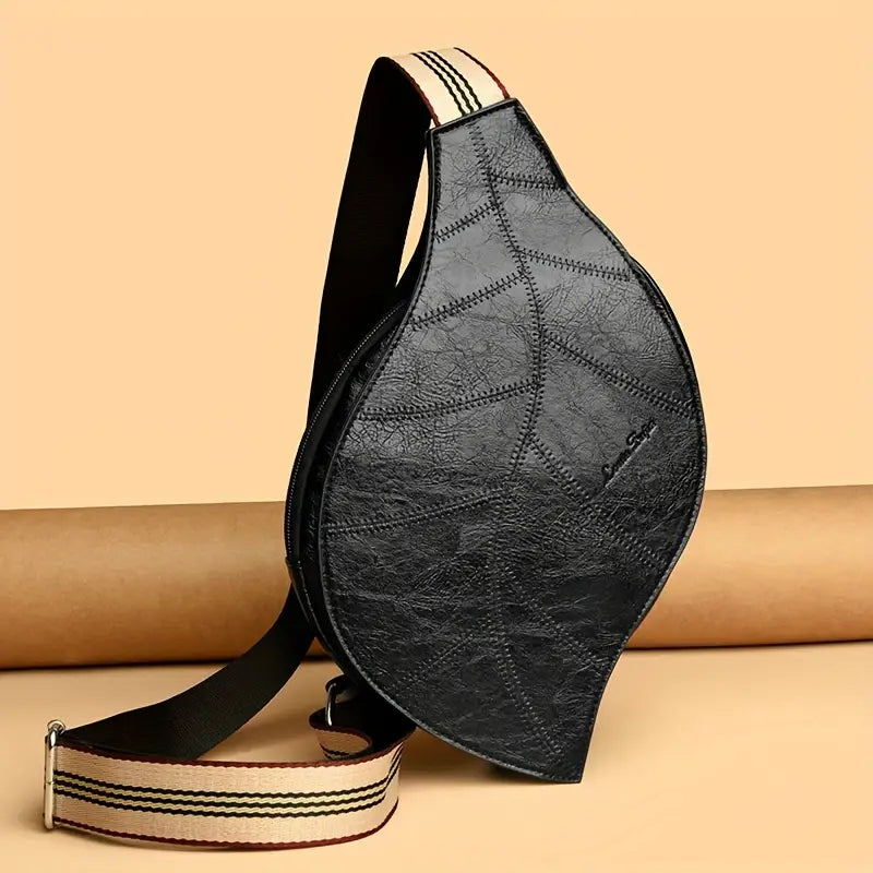 Carmela - Bolso Bandolera de Cuero con Correa Ajustable y Hebilla