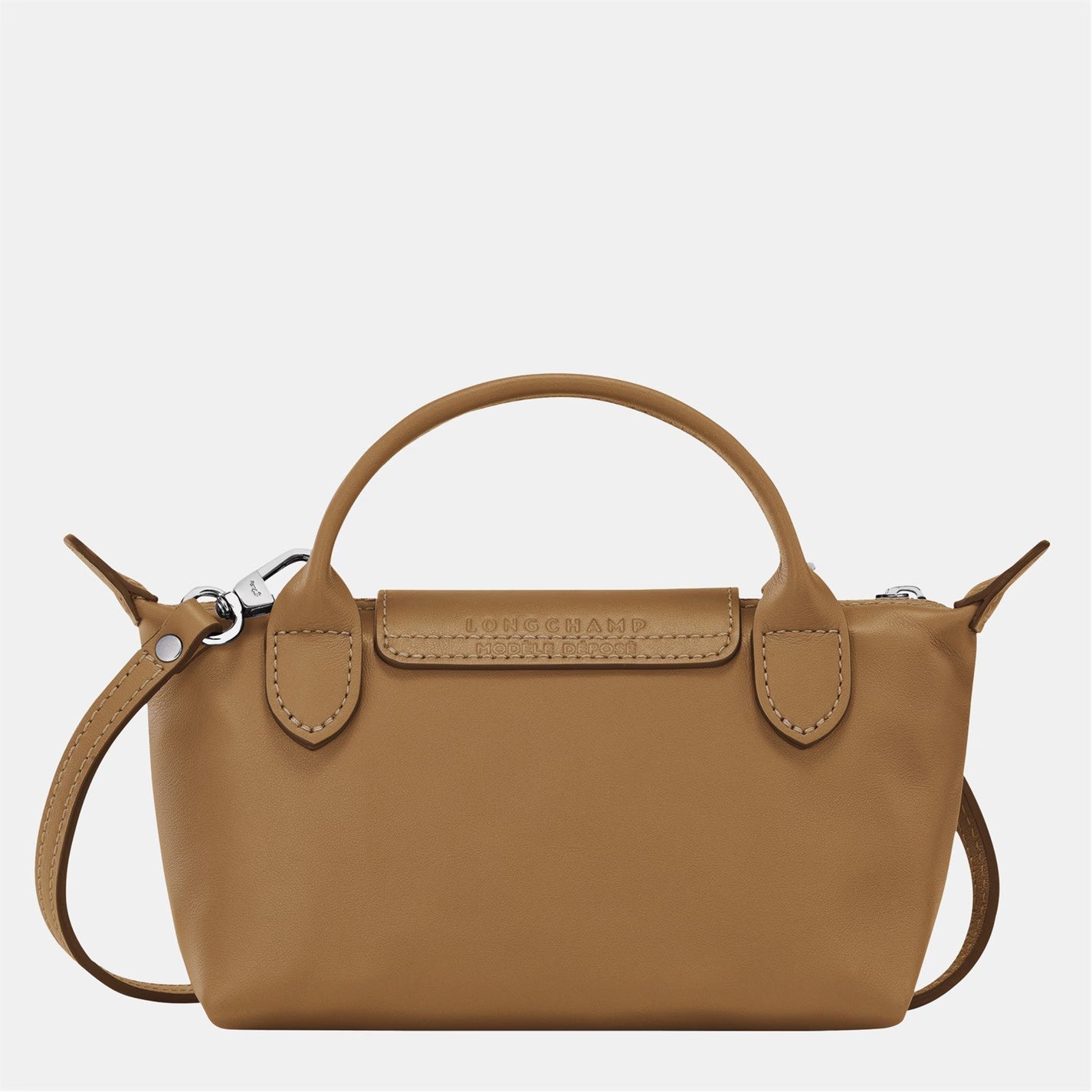 MINI CARTERA DE PIEL LONGCHAM | MARRÓN