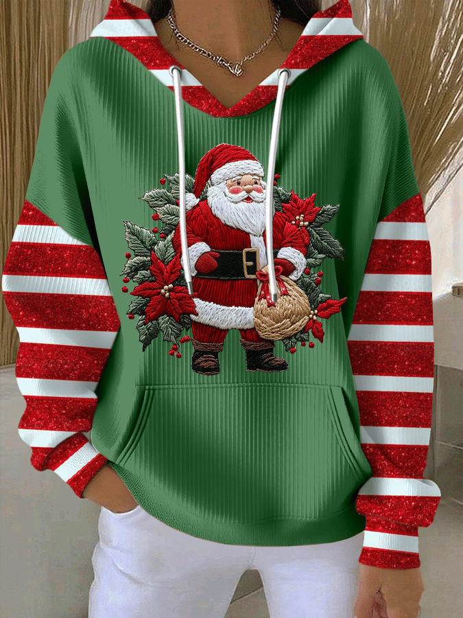 SUDADERA NAVIDEÑA CON CAPUCHA SANTA KATHRYN