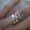 Bijana - Conjunto De Anillos Vintage