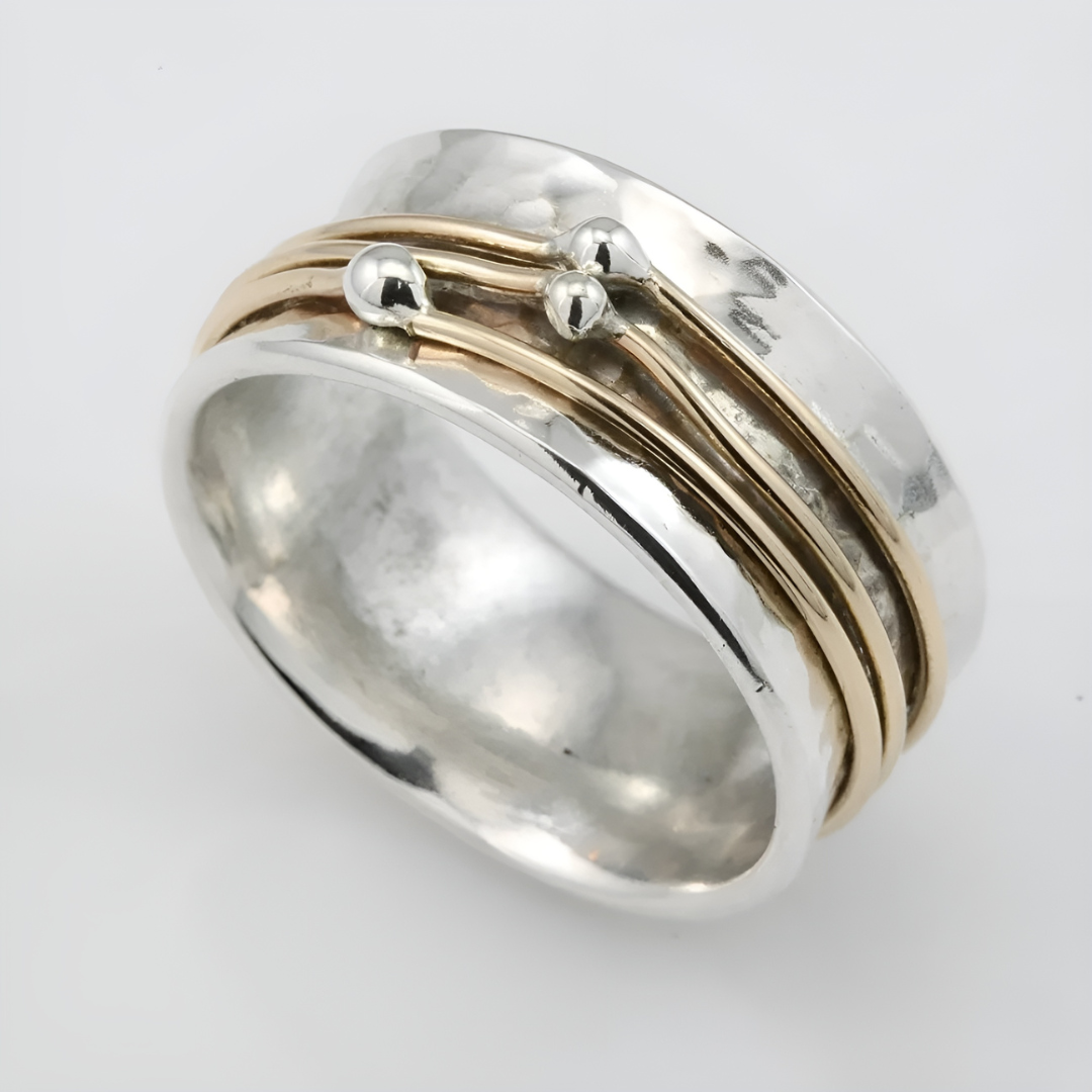 Nada - Anillo Vintage Chapado En Oro