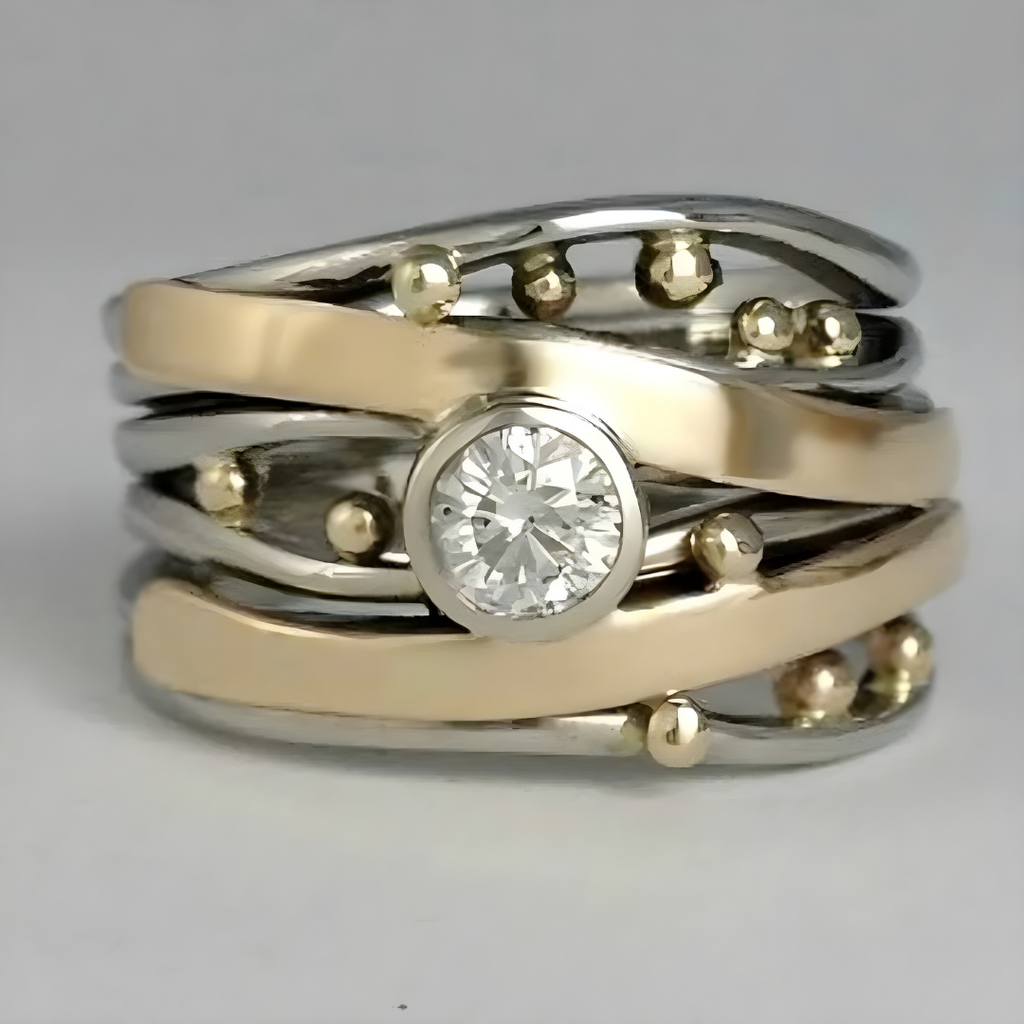 Natalija - Anillo Vintage Color Dorado