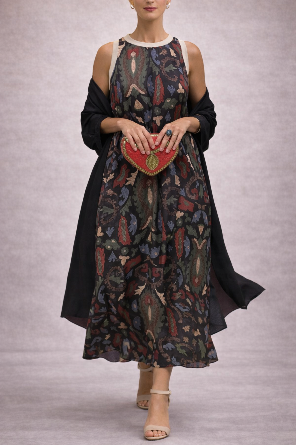 DARK MOON VESTIDO ELEGANTE CON ESTOLA