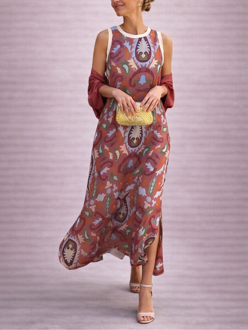 ARLINA VESTIDO ELEGANTE CON ESTOLA