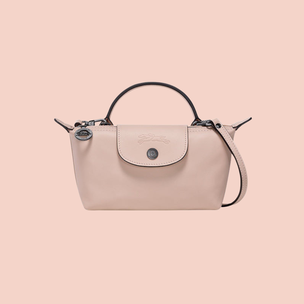 MINI CARTERA DE PIEL LONGCHAM | ROSA