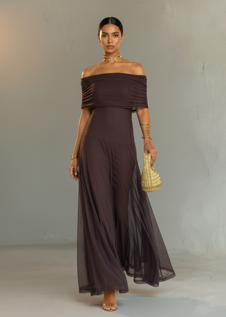 FIORALBA VESTIDO HOMBROS DESCUBIERTOS