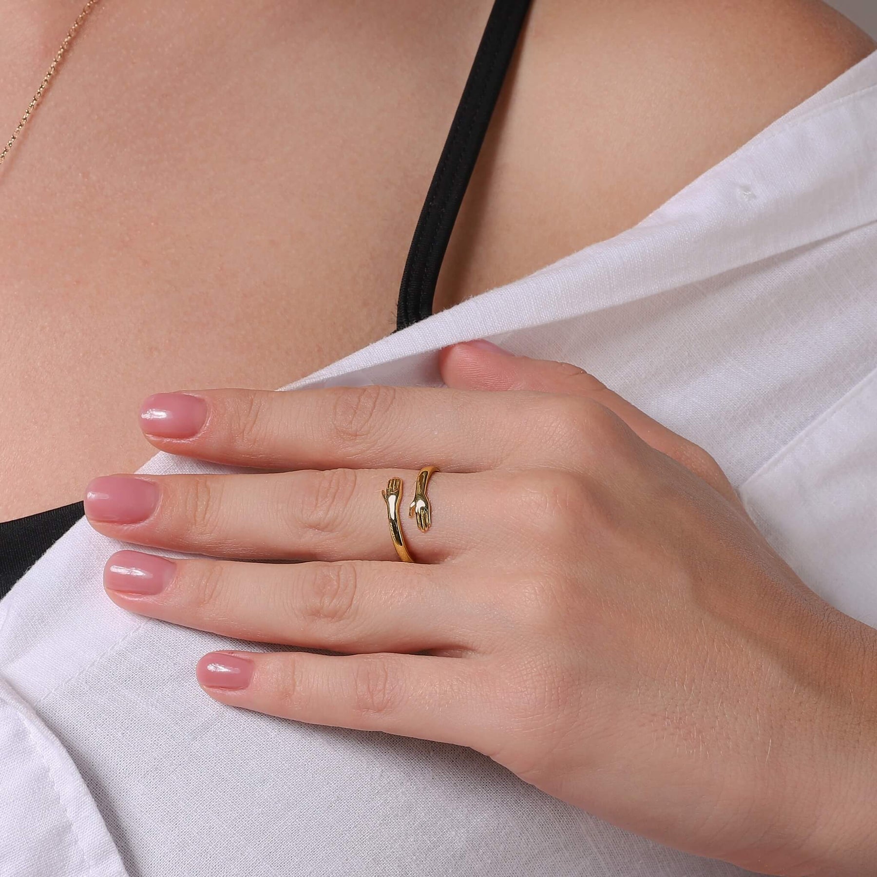 Unella - Anillos Ajustables Para Abrazar las Manos