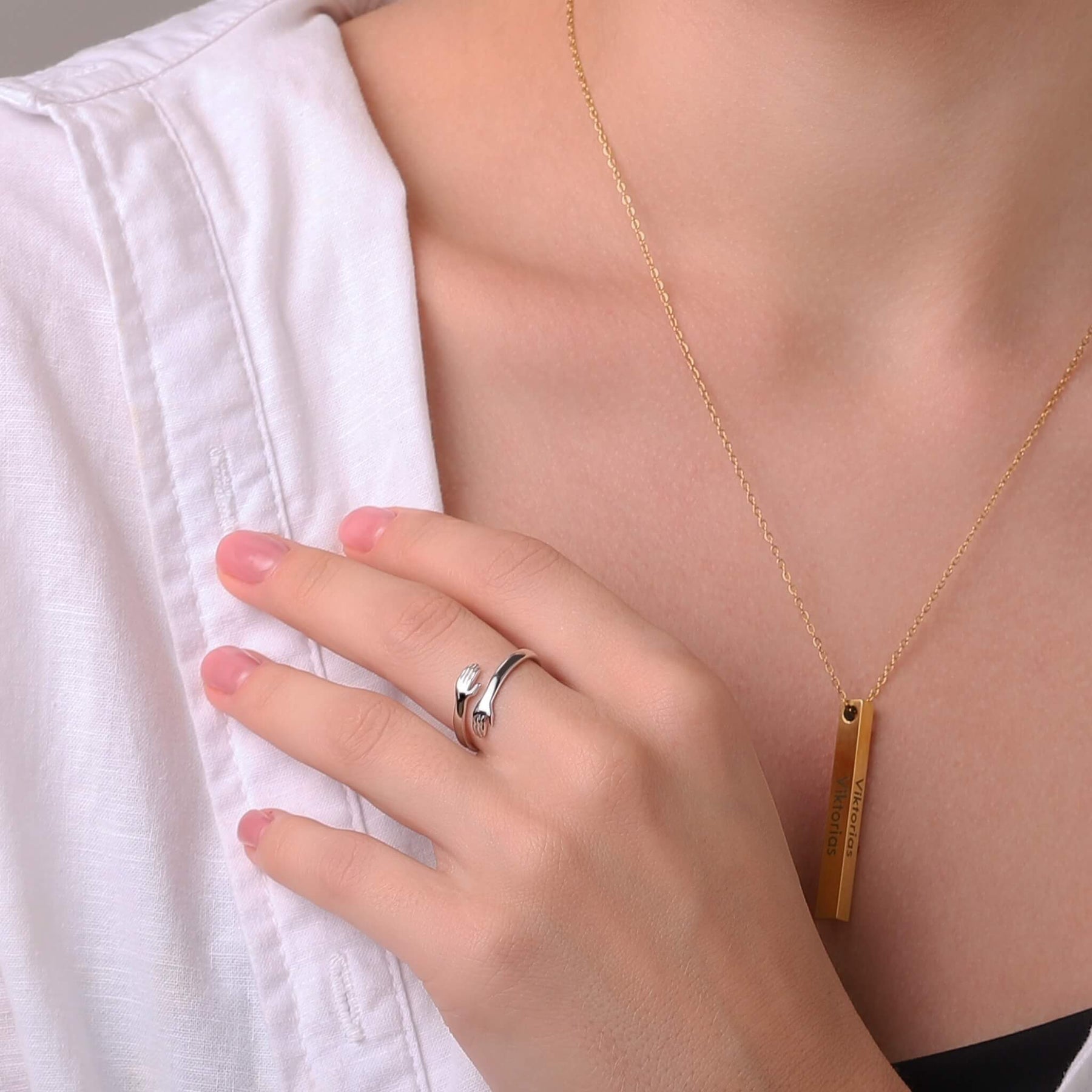 Unella - Anillos Ajustables Para Abrazar las Manos