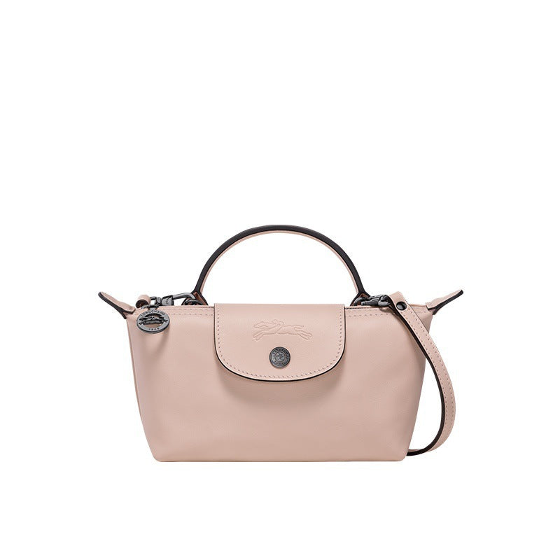 MINI CARTERA DE PIEL LONGCHAM | ROSA