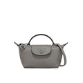 MINI CARTERA DE PIEL LONGCHAM | GRIS