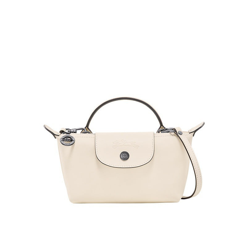 MINI CARTERA DE PIEL LONGCHAM | BLANCO