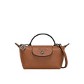 MINI CARTERA DE PIEL LONGCHAM | MARRÓN