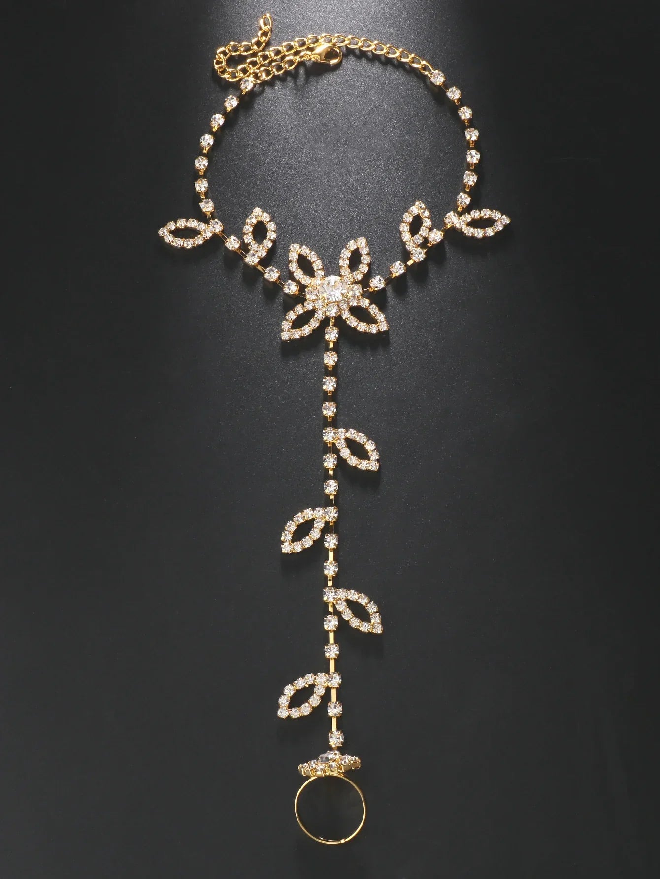 TOBILLERA DE DIAMANTES DE IMITACIÓN MEDEA