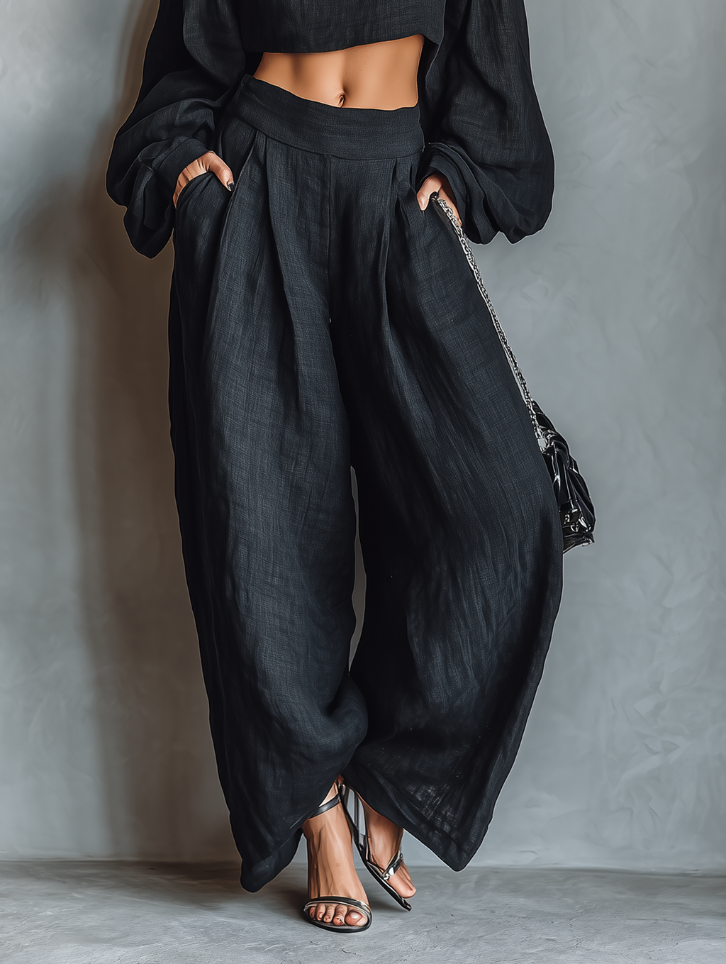 TESS CONJUNTO OFF SHOULDER PANTALÓN ANCHO