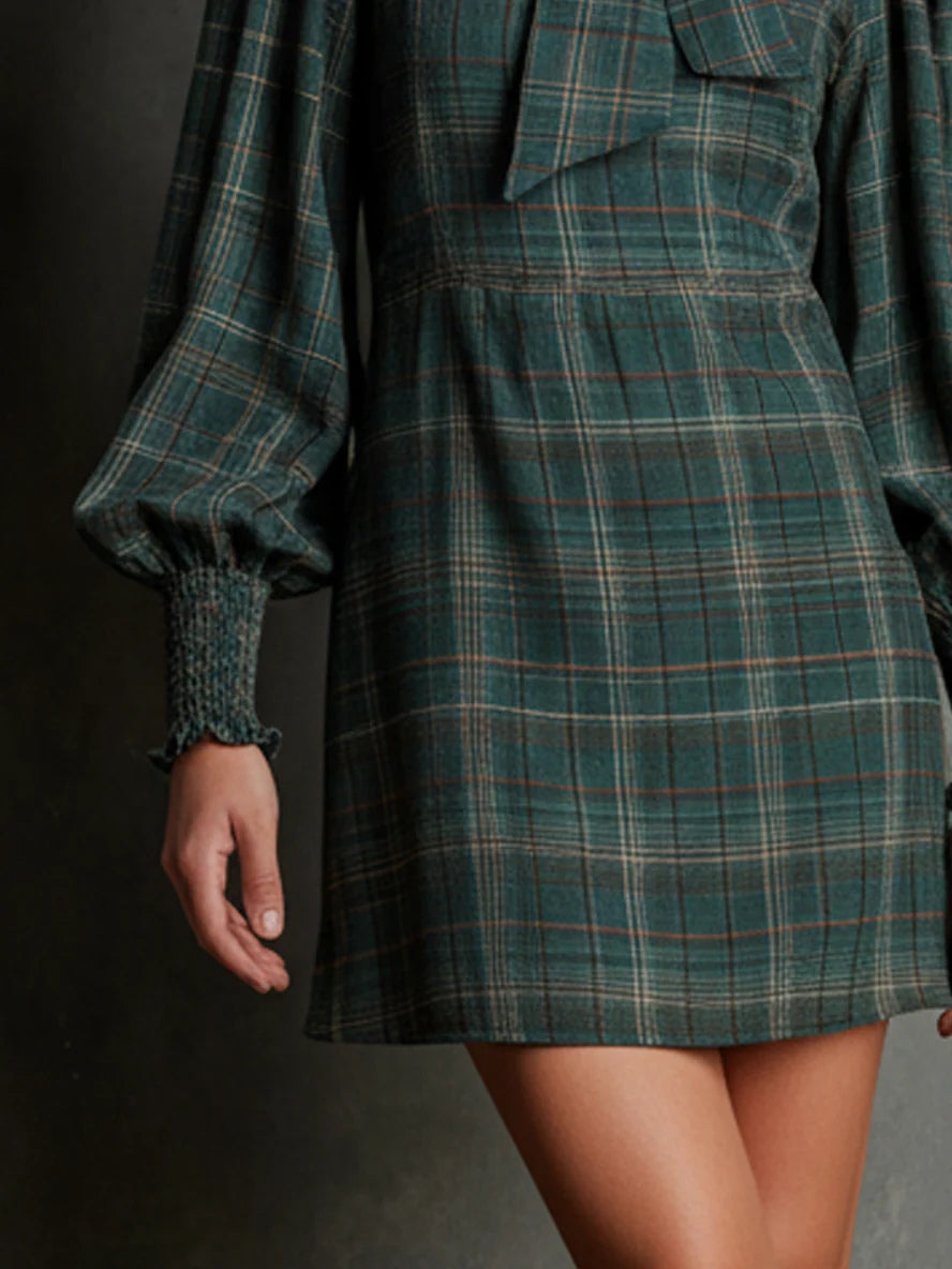 VESTIDO LINDA A CUADROS