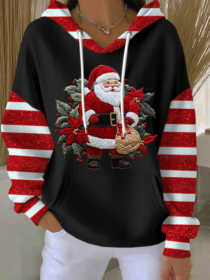SUDADERA NAVIDEÑA CON CAPUCHA SANTA KATHRYN