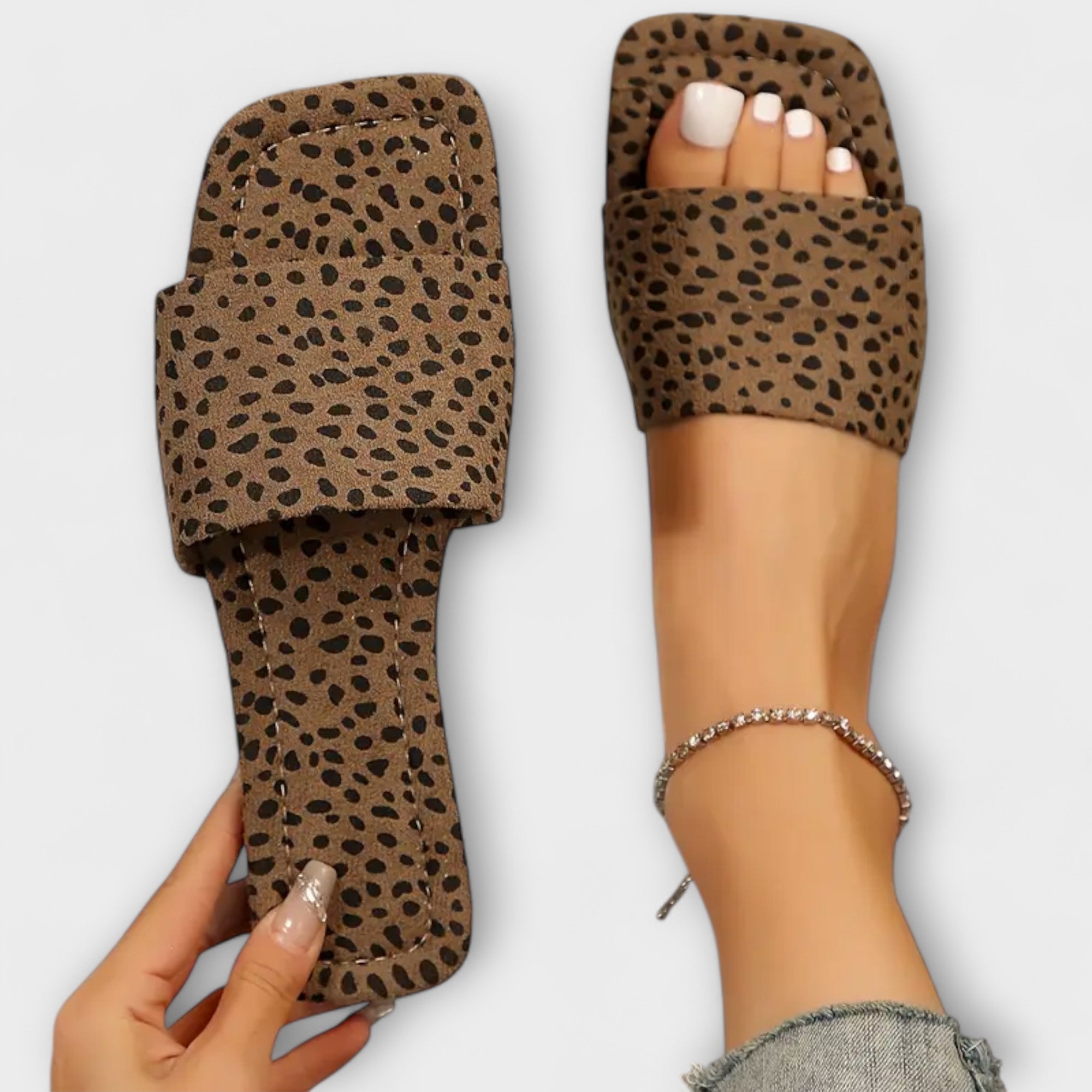 MOCASINES PLANOS ESTAMPADO LEOPARDO
