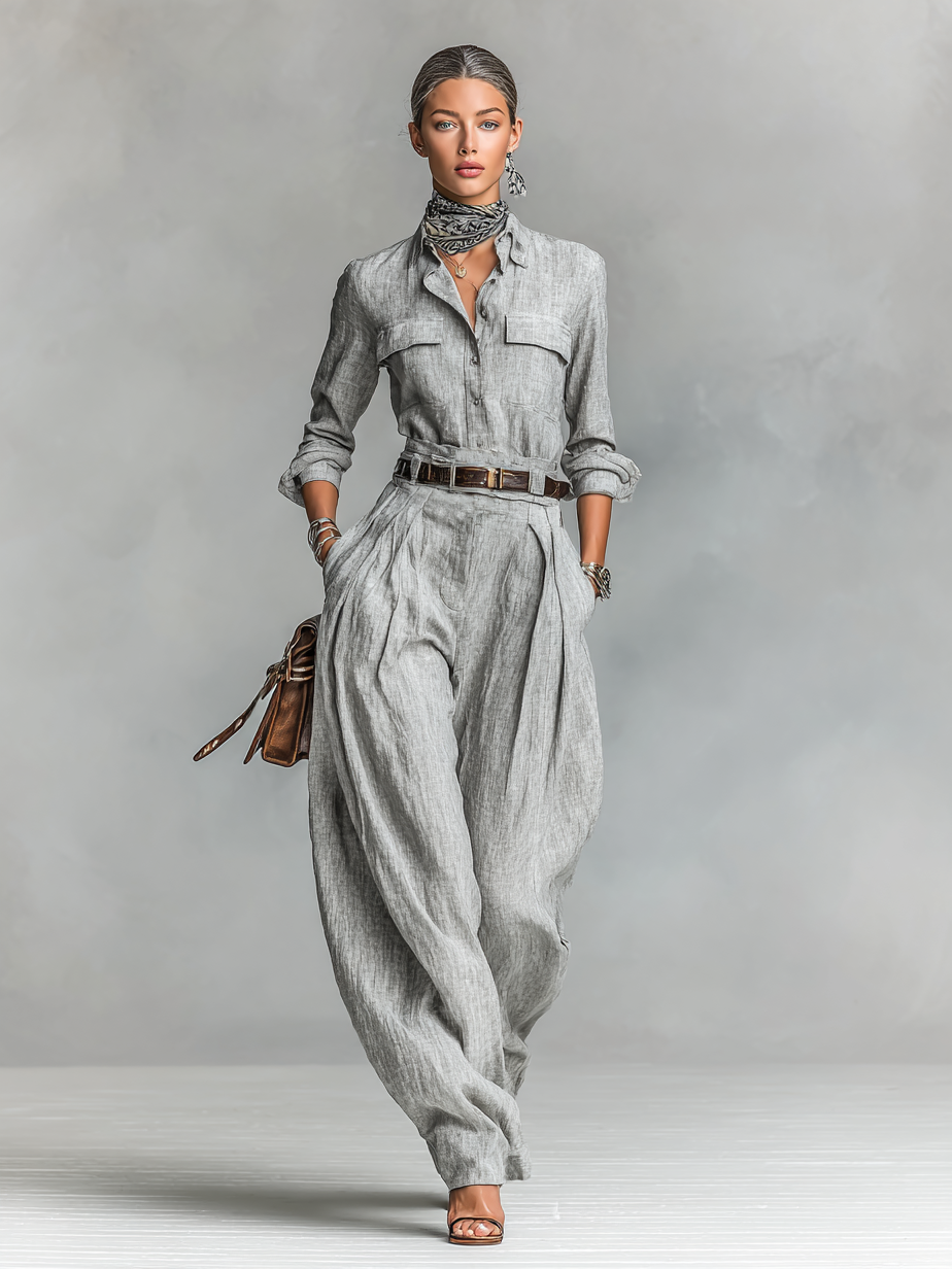 VALENZA CONJUNTO LINO NATURAL