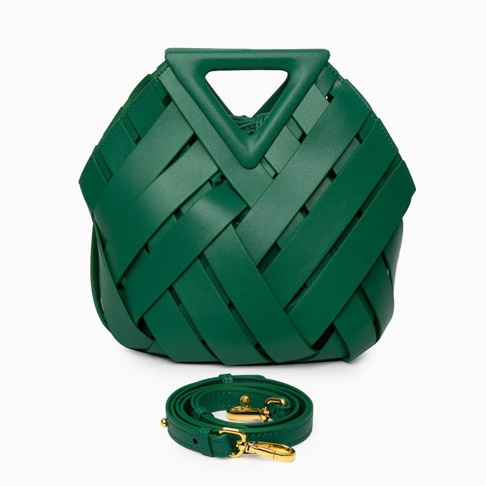 Vivetha - Bolso Cruzado con asa en Forma de Triángulo