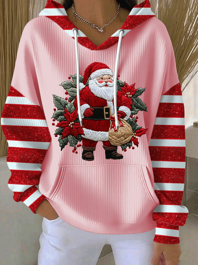 SUDADERA NAVIDEÑA CON CAPUCHA SANTA KATHRYN