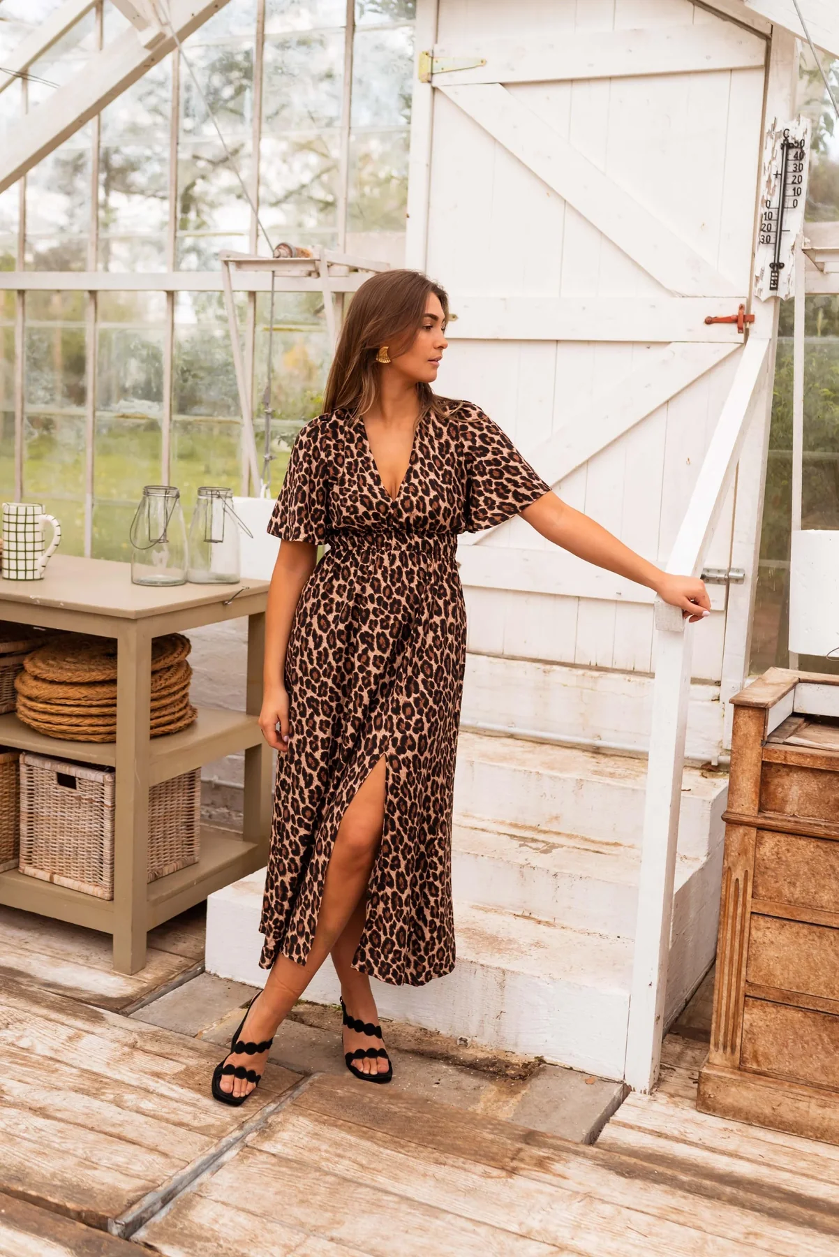 VESTIDO DE LEOPARDO ESTRELLA