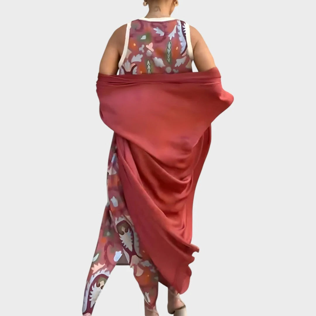 ARLINA VESTIDO ELEGANTE CON ESTOLA