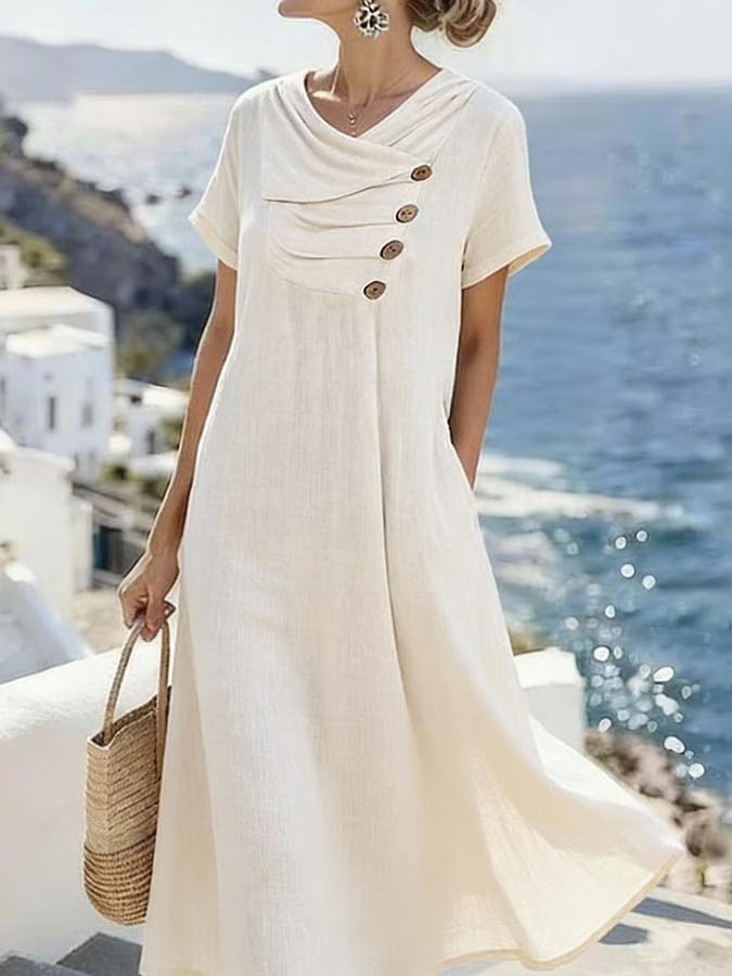 VESTIDO V SOLID BOHO