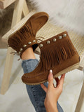 BOTAS PLANAS RETRO CON BORLAS