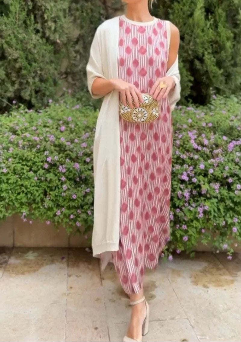 DULCE VESTIDO ELEGANTE CON ESTOLA