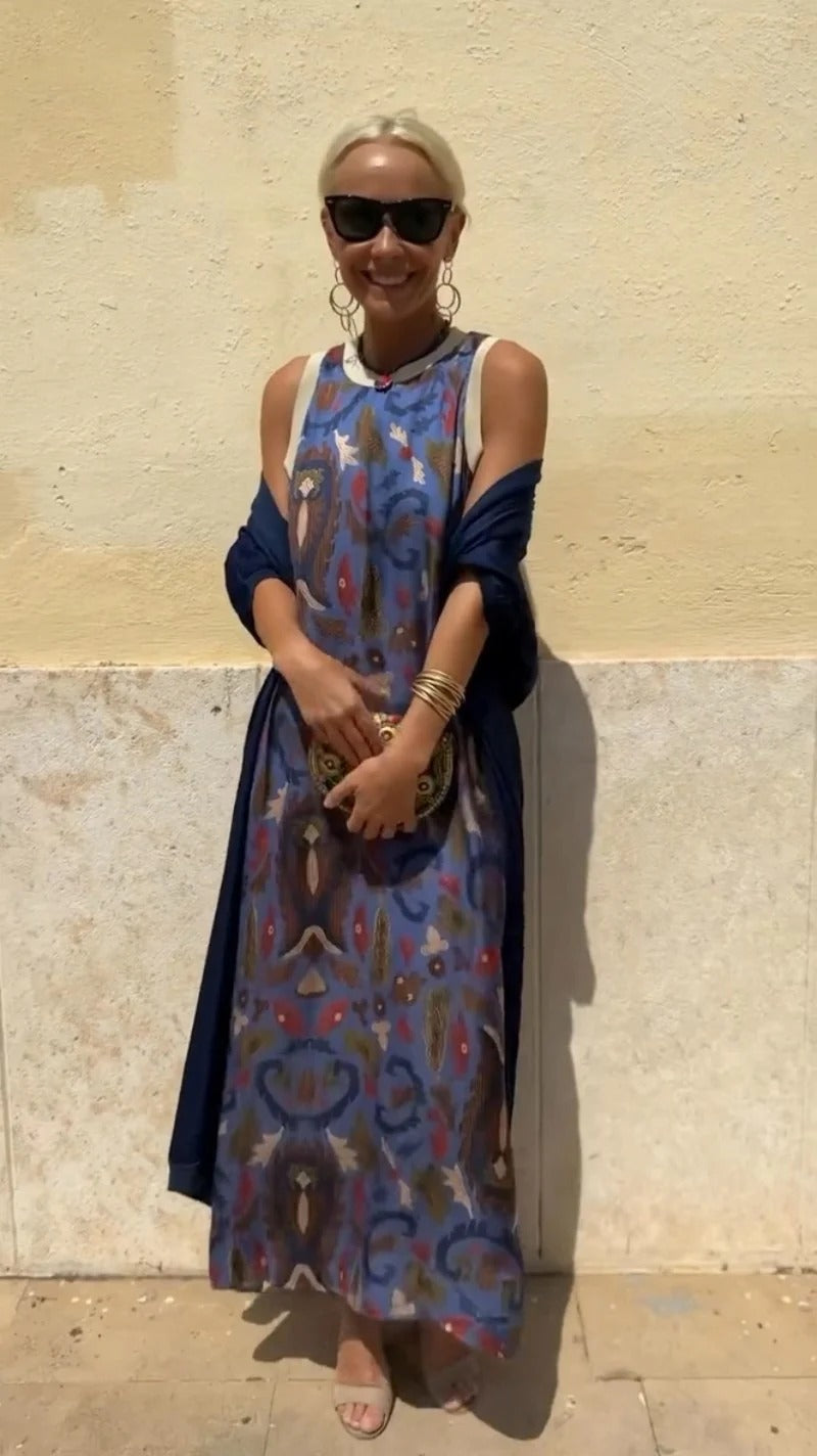 BLUE MOON VESTIDO ELEGANTE CON ESTOLA