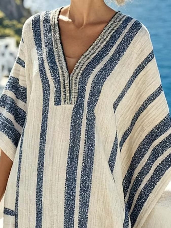 VESTIDO RAYAS MEDITERRÁNEAS