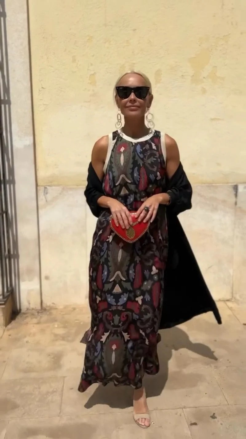 DARK MOON VESTIDO ELEGANTE CON ESTOLA