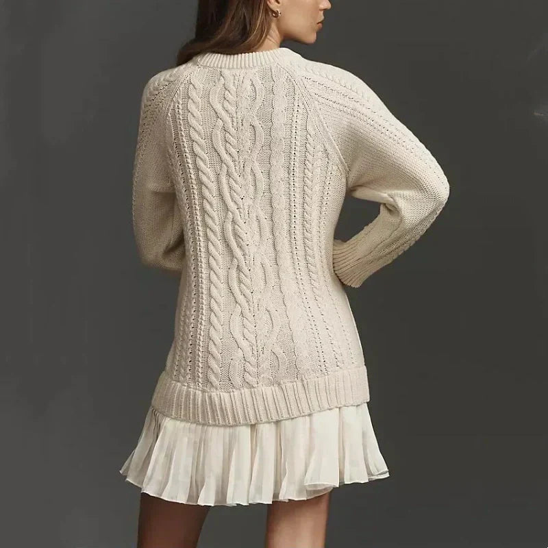 ALTHEA VESTIDO MIDI PUNTO TRENZADO